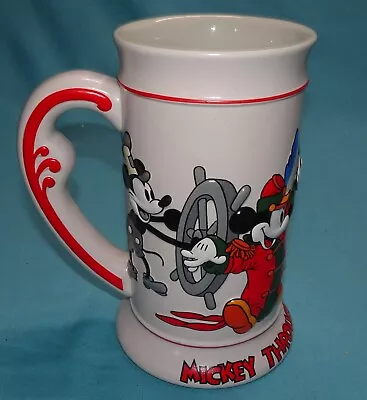 ==  Mickey Mouse Coffee Mug Through Years Disney Cup Beer Stein Tankard 3D Large • $13.53