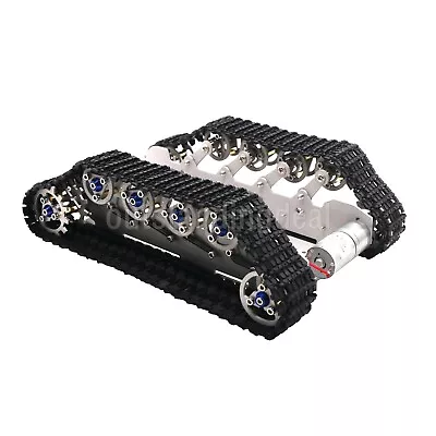 Robot Tank Chassis Metal Independent Suspension System Tracked Vehicle DIY Kit • $104.22