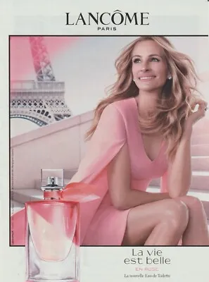 Paper Advertising - Advertising Paper - La Vie Est Belle En Rose De Lancôme N°1 • £2.68