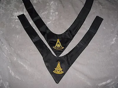 Black Masonic Cravat Tie Past Master Freemason Fraternity Lodge NEW! • $16.95