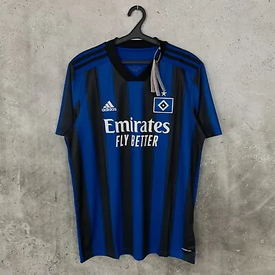 *bnwt* Sv Hamburg 2021 2022 Away Football Shirt Adidas Jersey Size L • £53.99