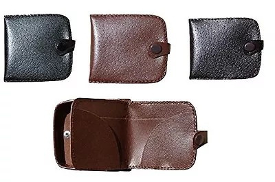 Mens Gents Real Leather Coin Wallets Coin Purse Wallet Change Pouch Coin Tray  • £3.99