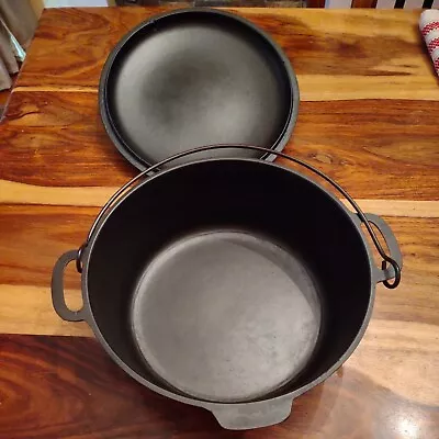 Vollrath (Unmarked) Cast Iron Dutch Oven No. 8 W/Matching No. 8 LId • $106