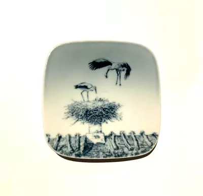 Kjeld Bonfils Signed Numbered- B & G Copenhagen Porcelain STORKS NEST Wall Plate • $5.45