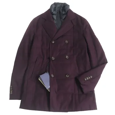 MONTECORE X Loro Piana RAIN SYSTEM Down Layered Double Breasted Coat 44 Auth New • $489.59