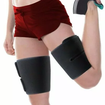 Thigh Support Compression Sleeve Brace Hamstring Wrap Groin Quad Leg Run Walk • $16.96