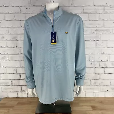 Jack Nicklaus Sweater Men's XXL 1/4 Zip Pullover Blue Long Sleeve Golfing NWT • $32.99