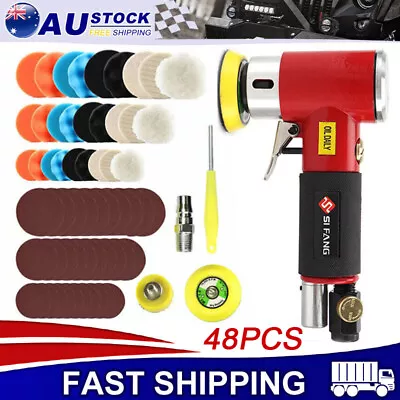 1 /2 /3  Mini Air Orbital Sander Dual Action Air Polisher For Car Body Work AU • $64.20