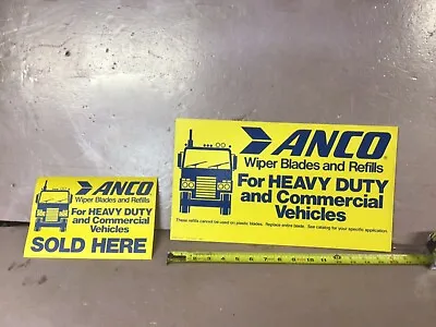 Vintage ANCO Windshield Wiper Blades SIGN Cardboard Old Sticker • $75