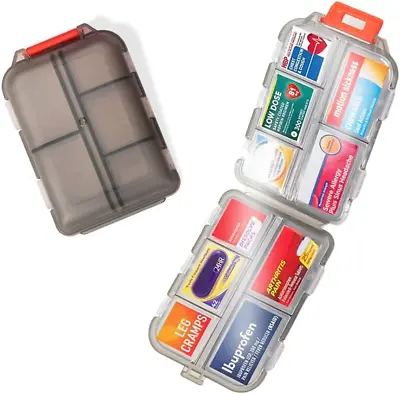 DIY Pocket Pharmacy With Medicine Labels Travel Daily Pill Container Mini Medica • $14.15