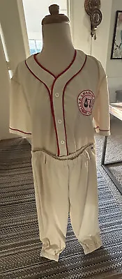 A League Of Their Own Jersey Sz M Fun Costumes Rockford Peaches Womens Baseball • $35