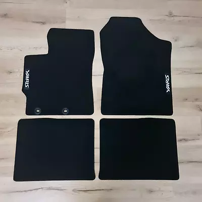 Car Floor Mats Velour For Toyota Yaris Waterproof Black Carpet Auto Liners New • $46.74