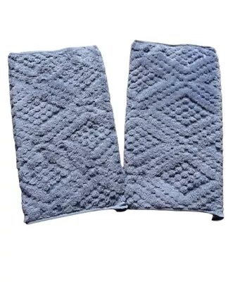 2 Pcs Kitchen Hand Dish Coffee Soft Absorbent Microfiber Blue Towels 29x14 In • $13.99