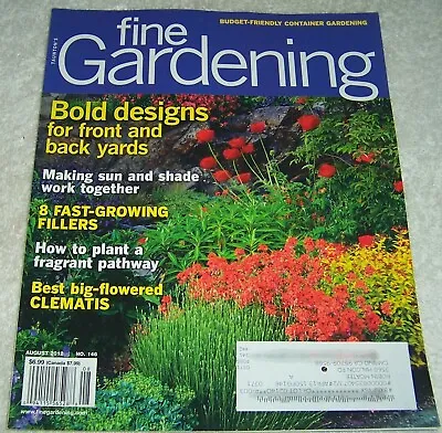$3.99 • Buy Taunton's Fine Gardening Magazine August 2012 Designs For Front And Back Yards