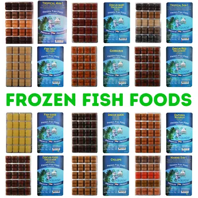 Frozen Fish Food Tropical Marine Bloodworm Brine Shrimp Aquadip Cichlid Discus • £4.95