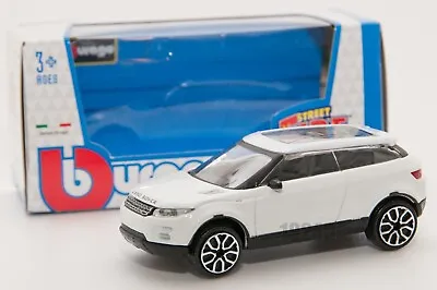 Land Rover Evoque White Bburago 18-30214 Scale 1:43 Toy Car Model Boy Gift • £11.95