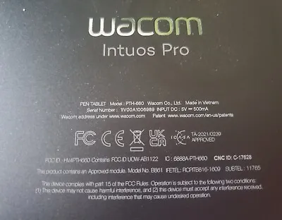 Wacom PTH660 Intuos Pro Graphic Tablet Medium  • $199