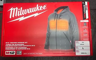 Milwaukee Tool 306G-21L M12 Heated Hoodie Kit - Gray Large • $115