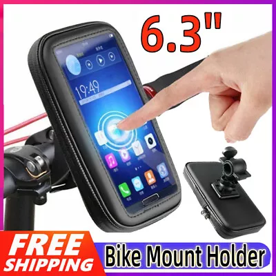 360° Bicycle Motor Bike Waterproof Phone Case Mount Holder For All Mobile Phones • £9.89