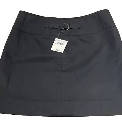 Moschino Women's Mini Skirt AEFFE SPA 100% Cotton Pockets Size US 8/EU 38 Black • $69.88