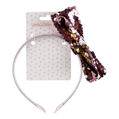 $5.50 • Buy NEW Unicorn Magic Sequin Bow Headband By Spotlight
