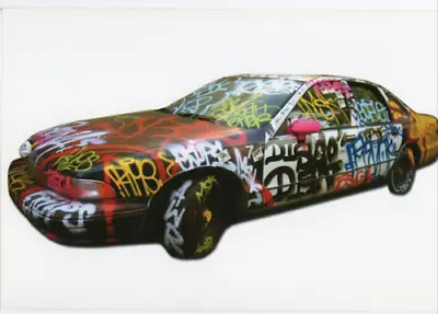 Mr. Brainwash Art Show Card Graffiti Car 2008 Limited Edition Life Is Beautiful • $35