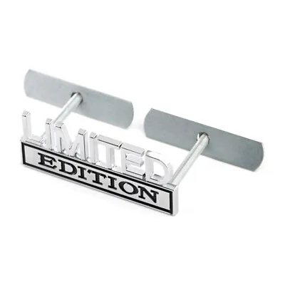 Chrome Black LIMITED EDITION Front Grille Emblem For Sierra F150 Tundra Ram 1500 • $12.59