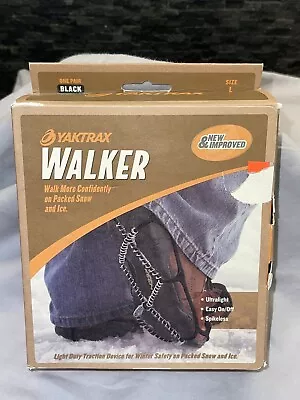 YAKTRAK Walker Size Large Black Traction Device For Snow Spikeless For Shoes • $9.99
