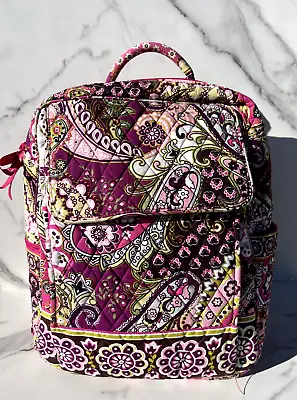 Vera Bradley Very Berry Paisley Backpack 14  Long 10  Wide 5  Deep • $21.99