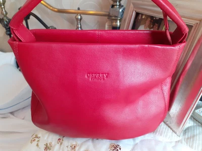 £9.99 • Buy Osprey  Leather  Bag Red
