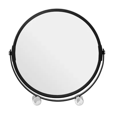 £10.95 • Buy Black Metal Shaving Mirror With Tubular Feet U-shaped Sling Double Magnification