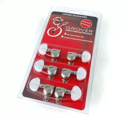 Grover Nickel Pearl Button Rotomatic Tuners For Gibson®/Epiphone® Guitar 102NP • $76