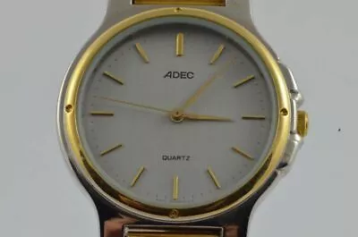 ADEC Quartz Women's Watch Steel Plated 34MM Vintage With Steel Band Mint • $150.39