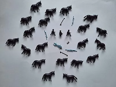 Lot Of Mini Plastic Model Horses And Riders • $9.99