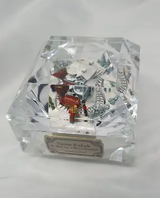 Bradford Exchange Thomas Kinkade We Wish You A Merry Christmas Music Box • £44.99