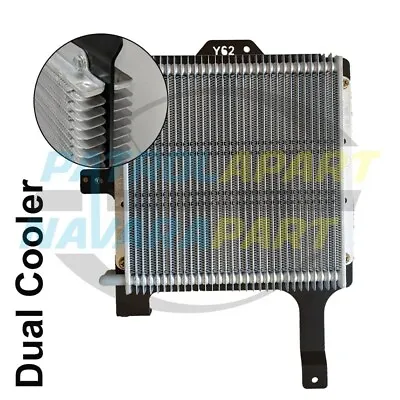 Dual Auto Transmission Oil Cooler Kit For Nissan Patrol Y62 (DUALCOOLER-NISS-Y62 • $739