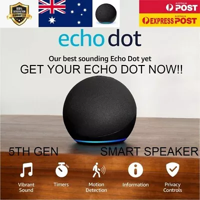 Echo Dot (5Th Gen 2022 ) Smart Speaker With Alexa • $149.99