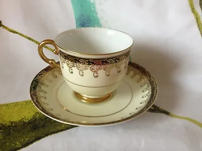 Meito China Japan Cup And Saucer - Hand Painted - Lovely Condition • £6.95