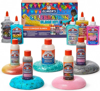 $48.15 • Buy Elmer's Celebration Slime Kit Includes 10 Pieces