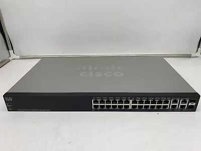 CISCO SF300-24PP-K9 24 Port Managed 2 X Gigabit Switch - Free UK Shipping • £34.99