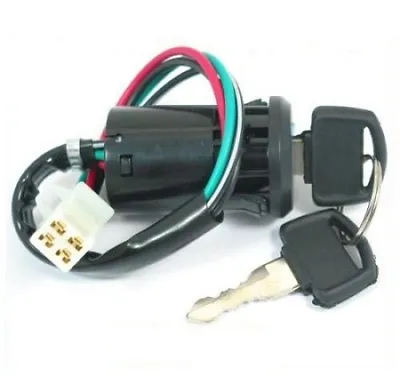 4 Wires With Key IGNITION SWITCH Pit Dirt Bike ATV Quad Coolster Tao Tao Kazuma • $6.47