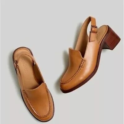 Madewell The Mervin Slingback Loafer Tan Leather • $54.60