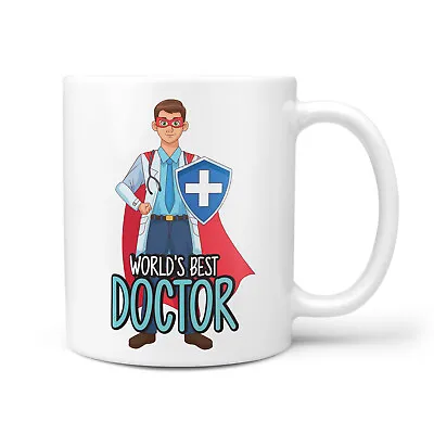 £9.95 • Buy World's Best Doctor Gift Mug - Thank You Presents For Doctors, New Job, Thanks