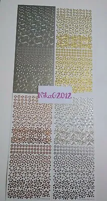 £1.15 • Buy Anita's Sparkling Stars Small Large Peel Off Stickers Silver Gold Card Making