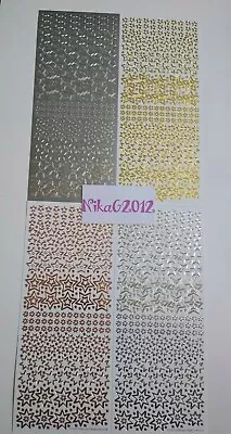£1.15 • Buy Anita's Sparkling Stars Small Large Peel Off Stickers Silver Gold Card Making