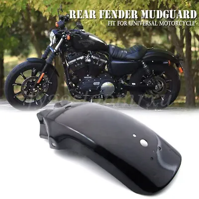 Rear Mudguard Fender Black For Cafe Racer Bobber Chopper Harley Sportster 883  • $57.94