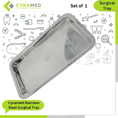 Cynamed Stainless Steel Surgical Tray For Lab Instrument Supplies Tattoo Tool • $6.99