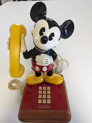 Vintage Mickey Mouse Push-Button Telephone 1976 • $36