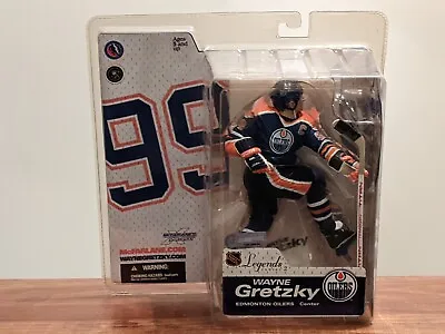 McFarlane NHL Legends 2 Wayne Gretzky  Edmonton Oilers In  Blue Jersey Brand NEW • $18.95