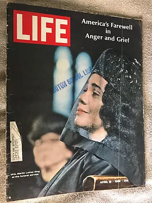 Life Magazine - April 19 1968 - Dr. Martin Luther King Funeral - Vietnam Peace? • $2